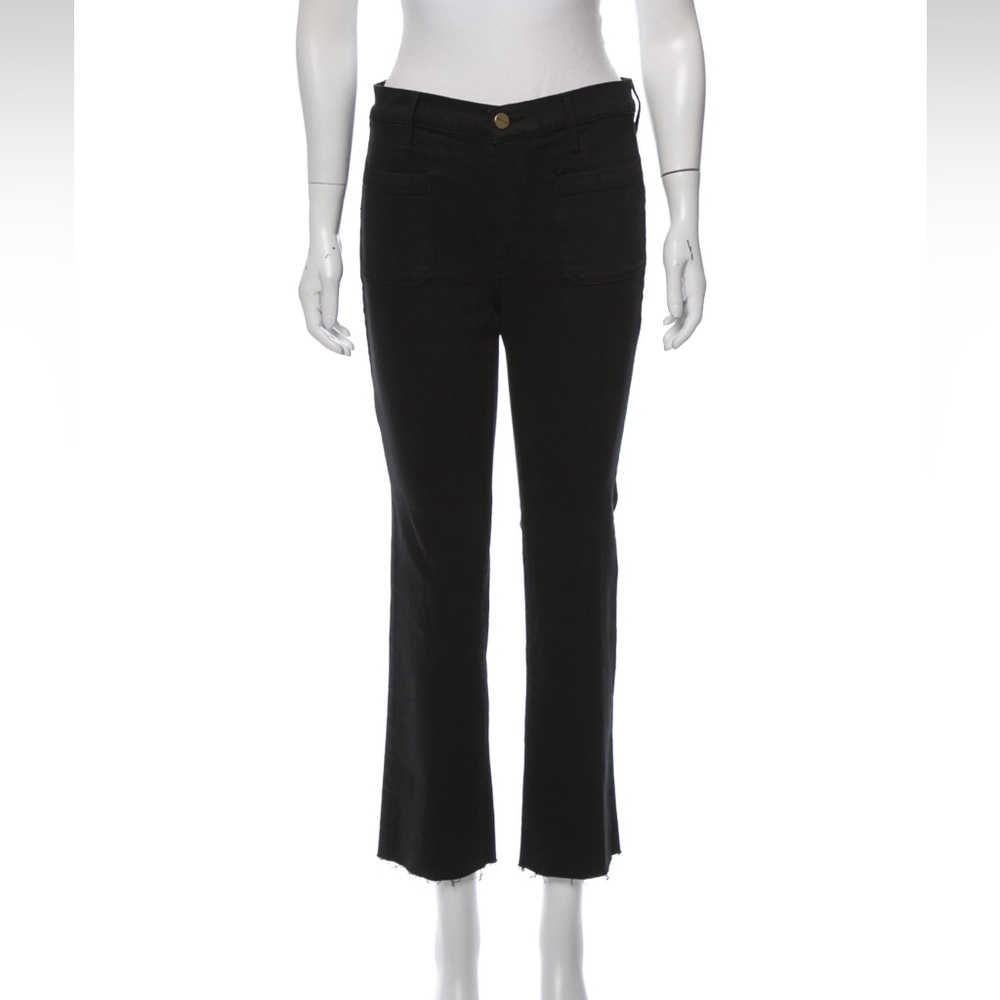 Cropped frame jeans  black size 27